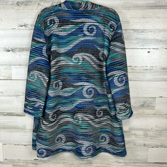 NWT Multiples Lightweight Topper Jacket Art To Wear Women’s Size XL Abstract - Picture 5 of 9